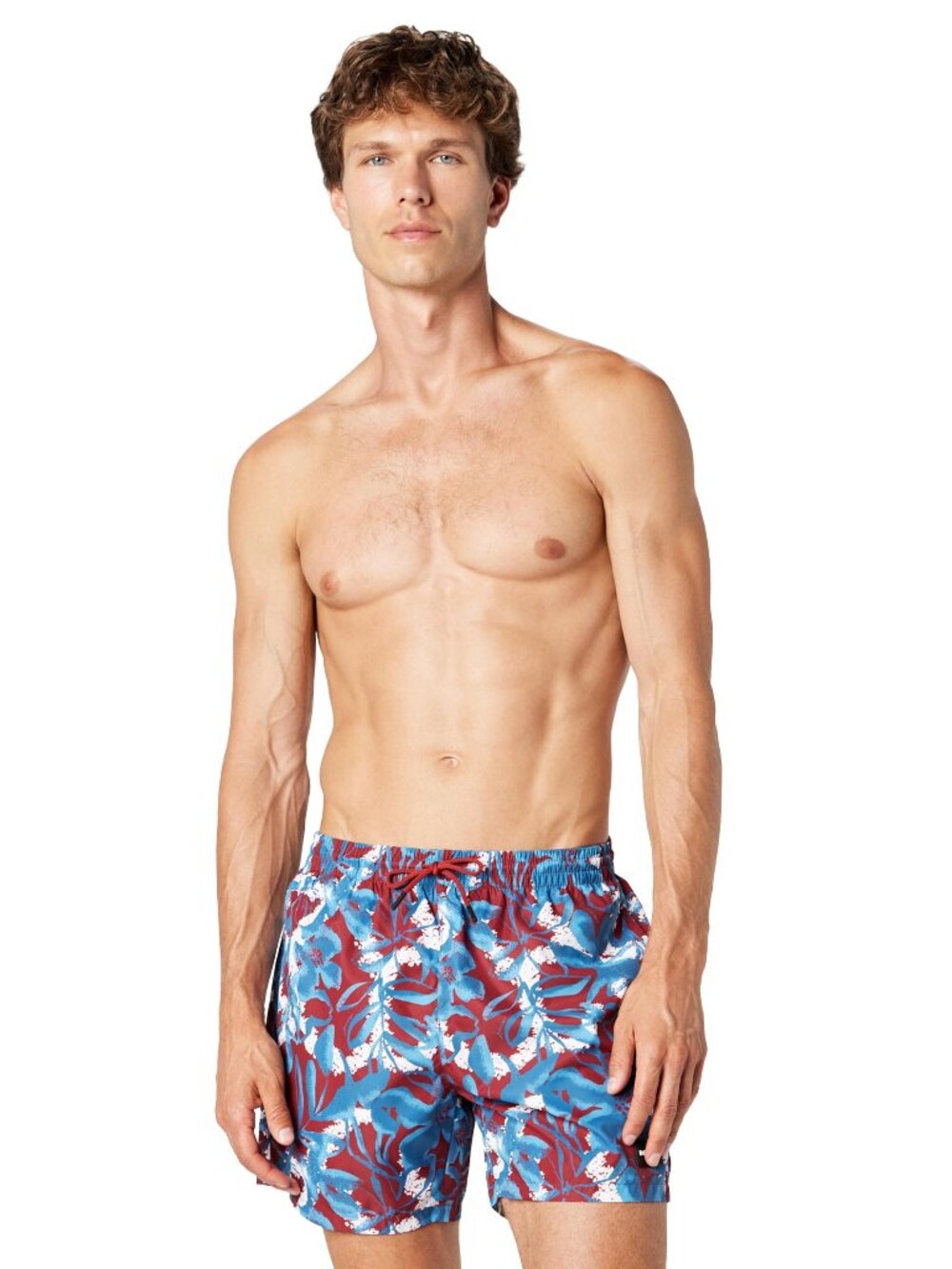 NET New Hugo Boss Piranha Swim Trunks In Med Red Size XXL
